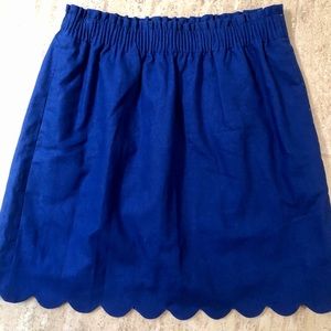 J Crew scalloped Skirt Size 4